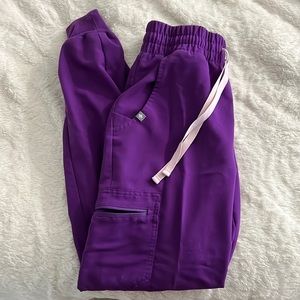 Vibrant purple HIGH WAISTED saumer FIGS joggers